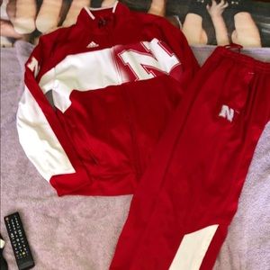 adidas track outfit medium jacket/small pant